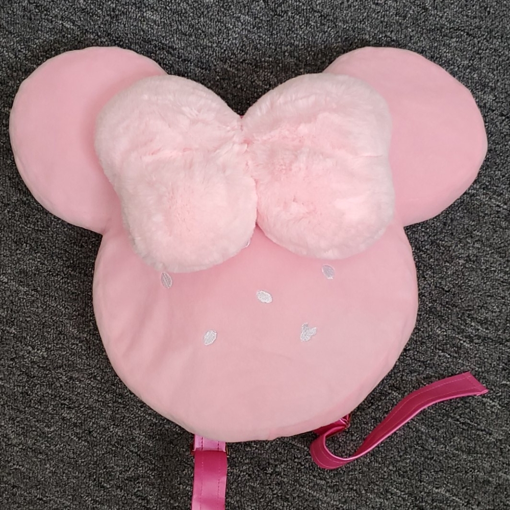 Plush minnie mouse back pack